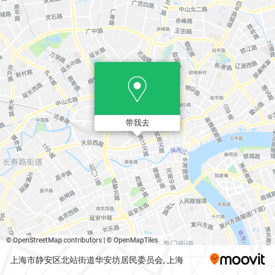 上海市静安区北站街道华安坊居民委员会地图