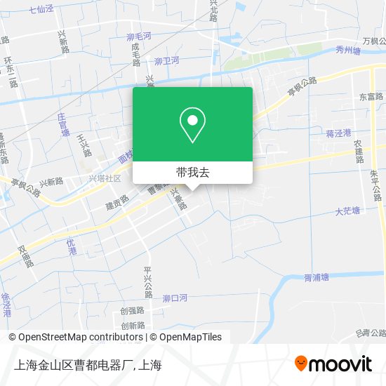 上海金山区曹都电器厂地图