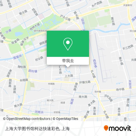 上海大学图书馆柯达快速彩色地图