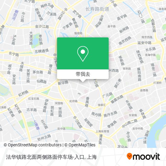 法华镇路北面两侧路面停车场-入口地图