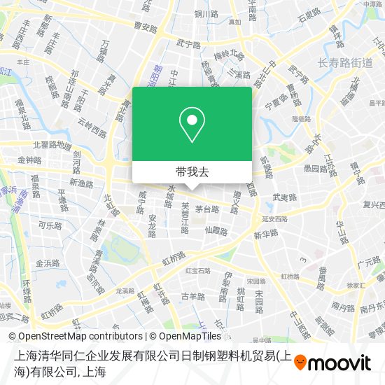 上海清华同仁企业发展有限公司日制钢塑料机贸易(上海)有限公司地图