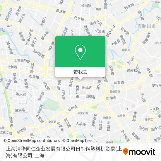 上海清华同仁企业发展有限公司日制钢塑料机贸易(上海)有限公司地图