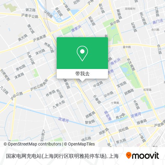 国家电网充电站(上海闵行区联明雅苑停车场)地图