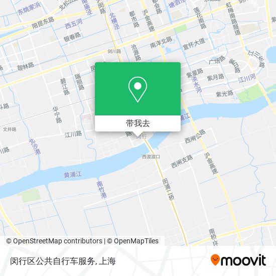 闵行区公共自行车服务地图