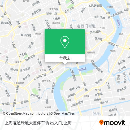 上海瀛通绿地大厦停车场-出入口地图