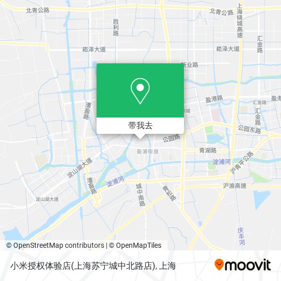 小米授权体验店(上海苏宁城中北路店)地图