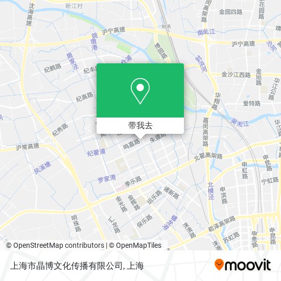 上海市晶博文化传播有限公司地图