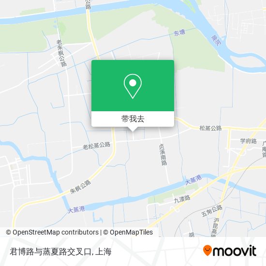 君博路与蒸夏路交叉口地图