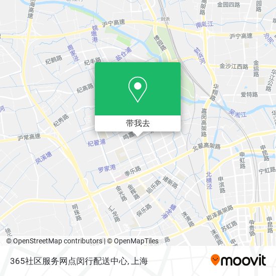 365社区服务网点闵行配送中心地图
