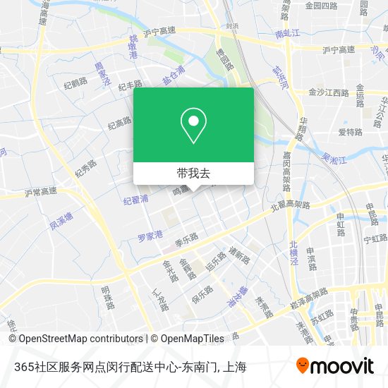 365社区服务网点闵行配送中心-东南门地图