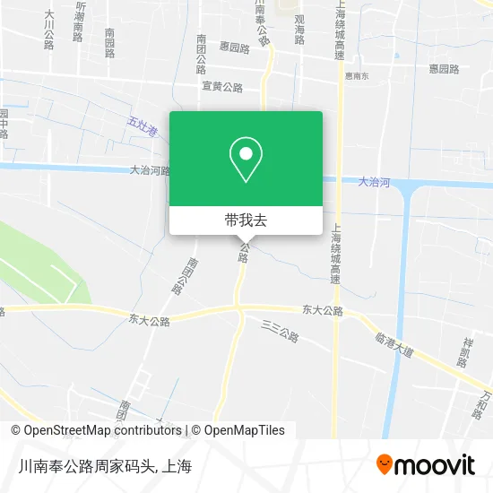 川南奉公路周家码头地图