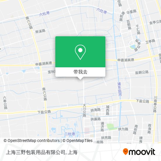 上海三野包装用品有限公司地图
