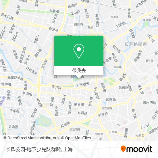 长风公园-地下少先队群雕地图
