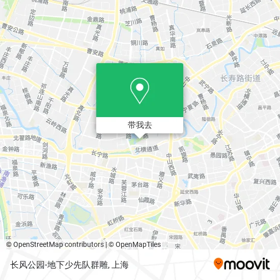 长风公园-地下少先队群雕地图