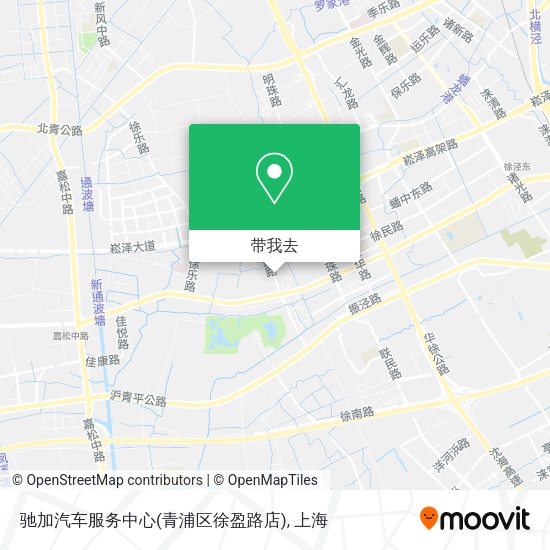 驰加汽车服务中心(青浦区徐盈路店)地图