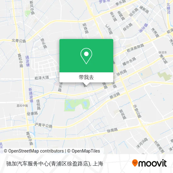 驰加汽车服务中心(青浦区徐盈路店)地图