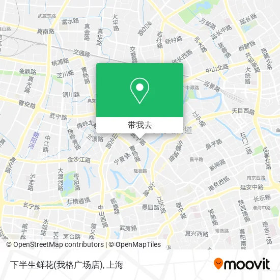 下半生鲜花(我格广场店)地图