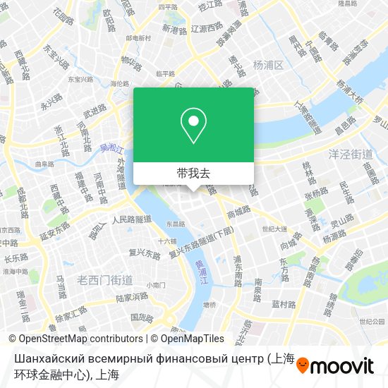 Шанхайский всемирный финансовый центр (上海环球金融中心)地图
