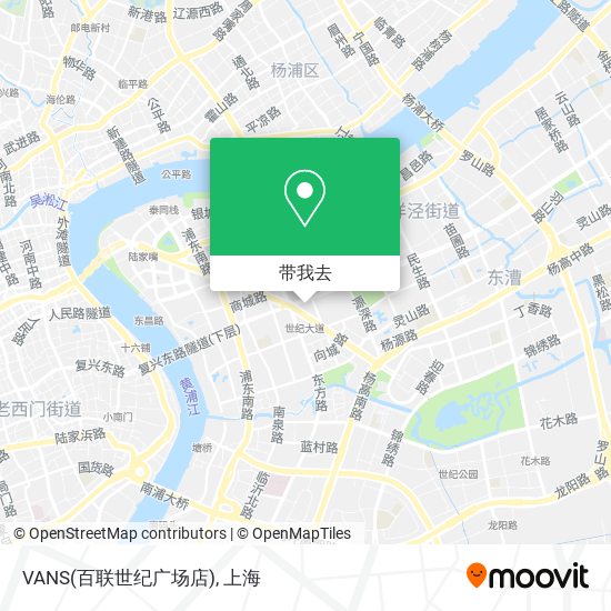 VANS(百联世纪广场店)地图