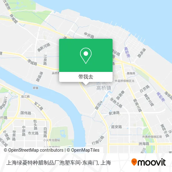 上海绿菱特种腊制品厂泡塑车间-东南门地图