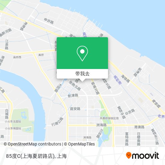 85度C(上海夏碧路店)地图