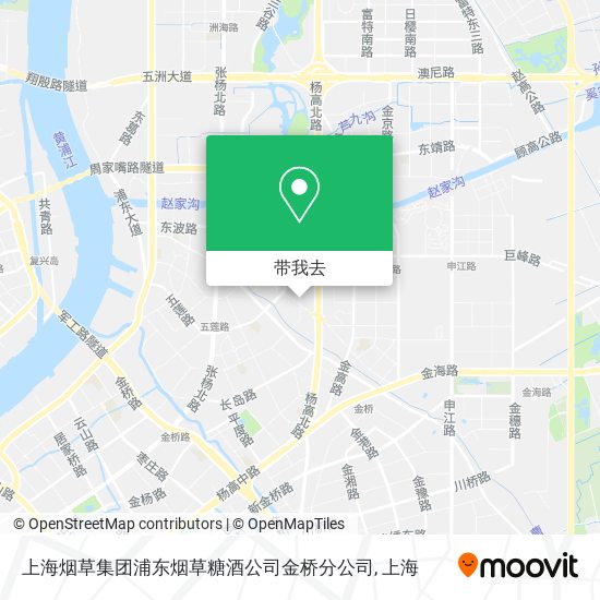 上海烟草集团浦东烟草糖酒公司金桥分公司地图