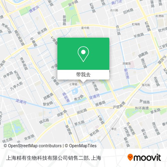 上海精有生物科技有限公司销售二部地图