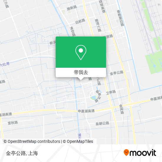 金亭公路地图
