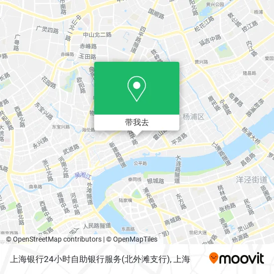 上海银行24小时自助银行服务(北外滩支行)地图