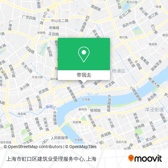 上海市虹口区建筑业受理服务中心地图