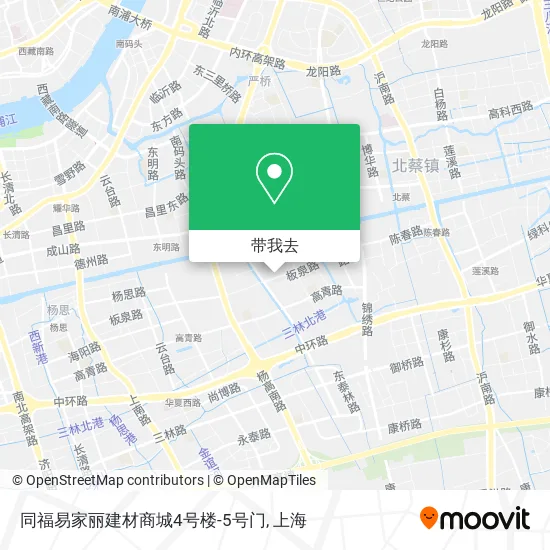 同福易家丽建材商城4号楼-5号门地图
