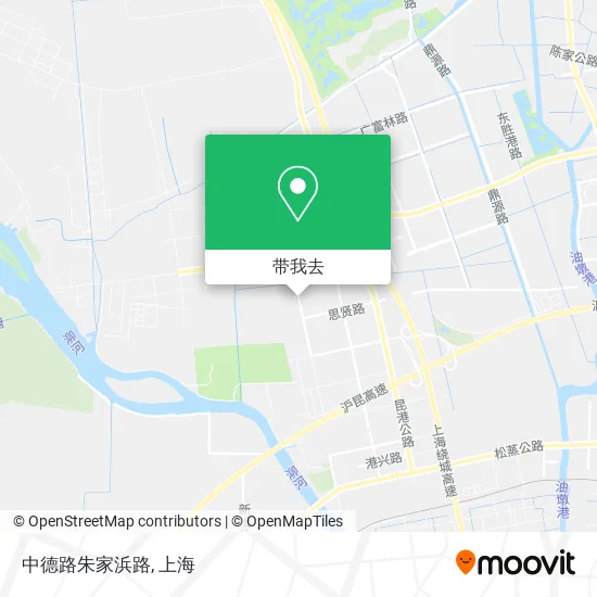 中德路朱家浜路地图