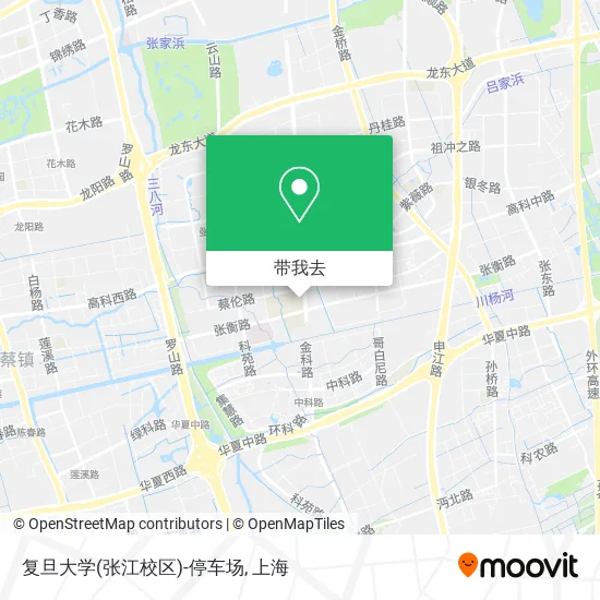 复旦大学(张江校区)-停车场地图