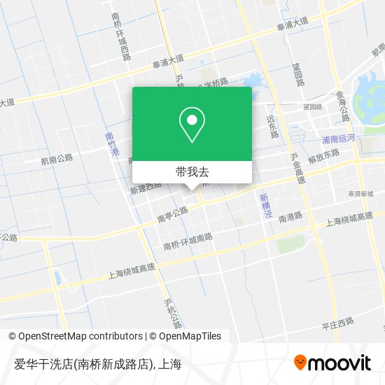 爱华干洗店(南桥新成路店)地图