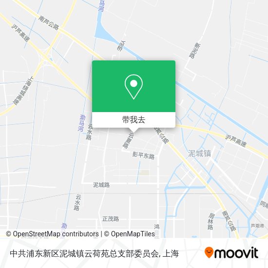 中共浦东新区泥城镇云荷苑总支部委员会地图
