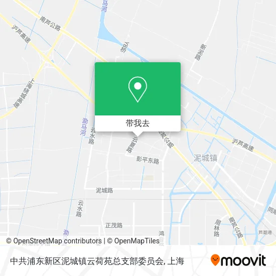 中共浦东新区泥城镇云荷苑总支部委员会地图