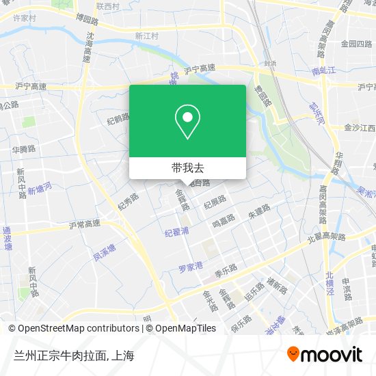 兰州正宗牛肉拉面地图
