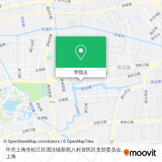 中共上海市松江区泗泾镇新凯八村居民区支部委员会地图