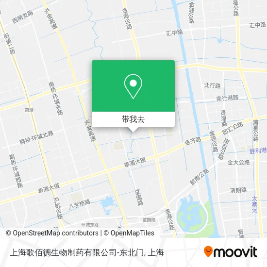 上海歌佰德生物制药有限公司-东北门地图