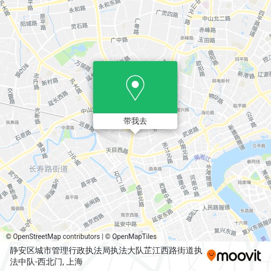 静安区城市管理行政执法局执法大队芷江西路街道执法中队-西北门地图