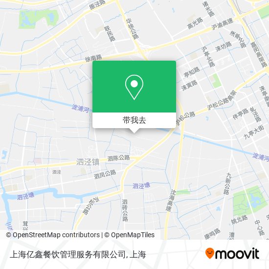 上海亿鑫餐饮管理服务有限公司地图