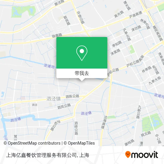 上海亿鑫餐饮管理服务有限公司地图