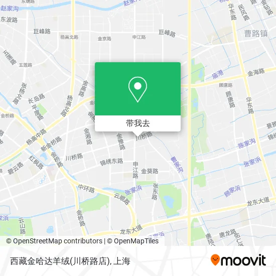 西藏金哈达羊绒(川桥路店)地图