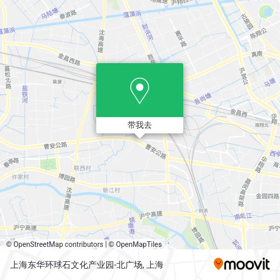 上海东华环球石文化产业园-北广场地图