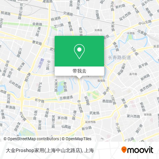 大金Proshop家用(上海中山北路店)地图
