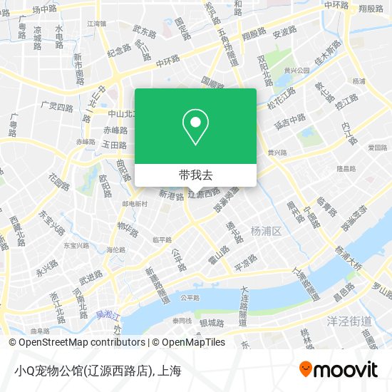 小Q宠物公馆(辽源西路店)地图