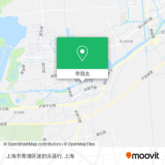 上海市青浦区迷韵乐器行地图