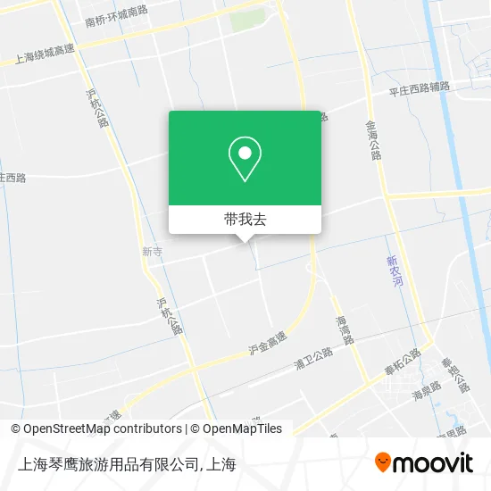 上海琴鹰旅游用品有限公司地图