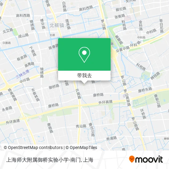 上海师大附属御桥实验小学-南门地图