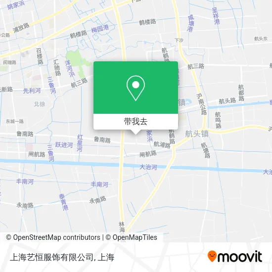 上海艺恒服饰有限公司地图